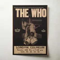 The Who – London Coliseum Tommy Fine Art Concert Poster