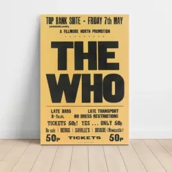 The Who – Top Rank Suite Sunderland Fine Art Concert Poster