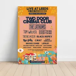 Two Door Cinema Club – Live At Leeds In The Park 2023 Fine Art Concert Poster