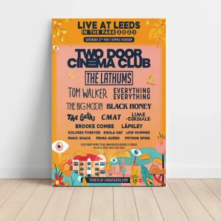 Two Door Cinema Club – Live At Leeds In The Park 2023 Fine Art Concert Poster