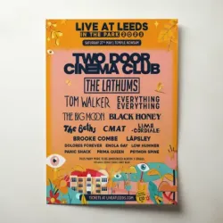 Two Door Cinema Club – Live At Leeds In The Park 2023 Fine Art Concert Poster