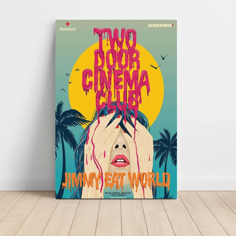 Two Door Cinema Club and Jimmy Eat World – Circo Voador Rio de Janeiro 2017 Fine Art Concert Poster
