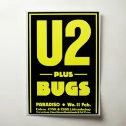 U2 and Bugs – Paradiso Amsterdam Fine Art Concert Poster