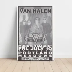 Van Halen and Monster Magnet – Portland Meadows Fine Art Concert Poster