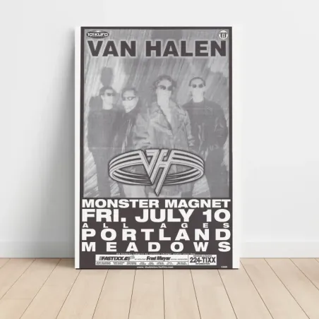 Van Halen and Monster Magnet – Portland Meadows Fine Art Concert Poster