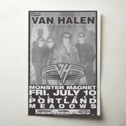 Van Halen and Monster Magnet – Portland Meadows Fine Art Concert Poster