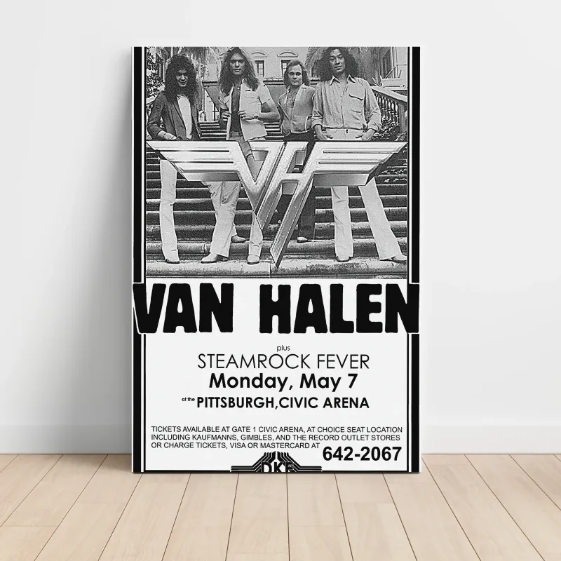 Van Halen and Steamrock Fever – Pittsburgh Civic Arena Fine Art Concert Poster