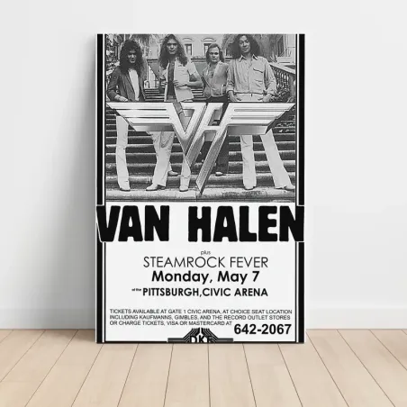 Van Halen and Steamrock Fever – Pittsburgh Civic Arena Fine Art Concert Poster