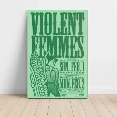 Violent Femmes – Paramount Theatre Seattle and La Luna Portland Fine Art Concert Poster