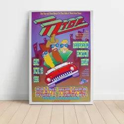 ZZ Top and Reverend Horton Heat – Brady Theater Tulsa 1996 Fine Art Concert Poster