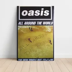 Oasis – All Around The World (Single) Fine Art Music Poster