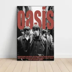 Oasis – Band Alley Portrait Fine Art Music Poster