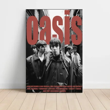 Oasis – Band Alley Portrait Fine Art Music Poster