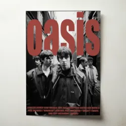 Oasis – Band Alley Portrait Fine Art Music Poster