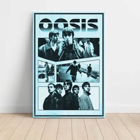Oasis – Band Photo Collage Fine Art Music Poster