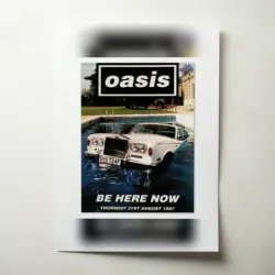 Oasis – Be Here Now Fine Art Music Poster