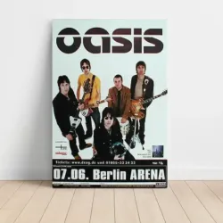 Oasis – Berlin Arena 2000 Fine Art Concert Poster