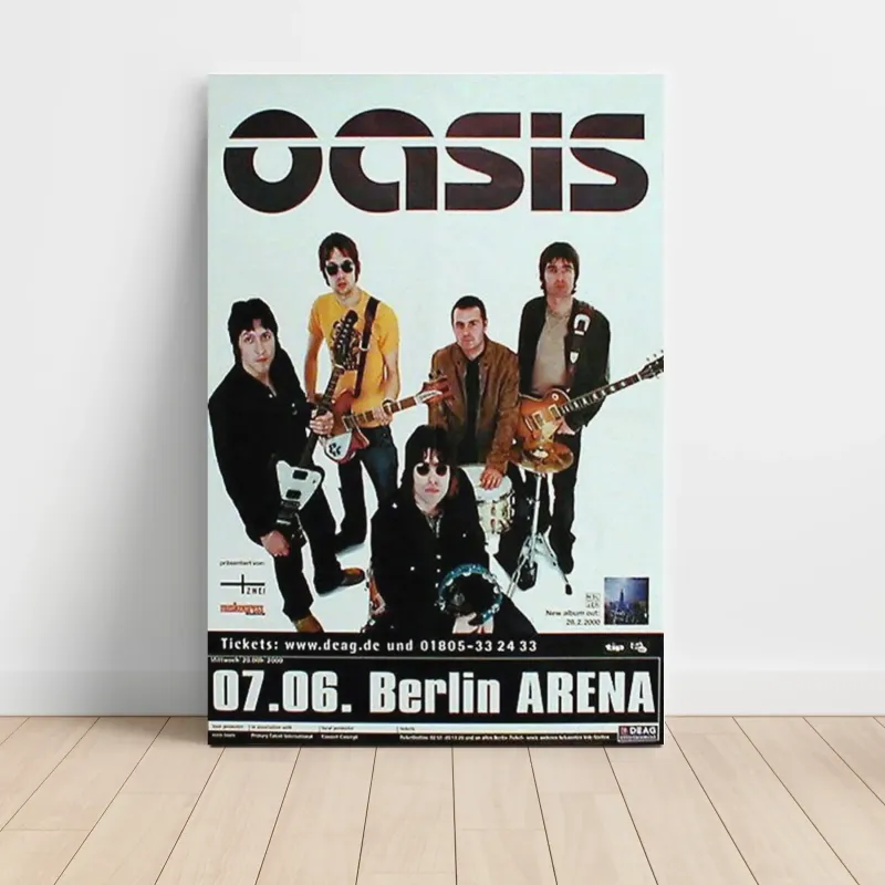 Oasis – Berlin Arena 2000 Fine Art Concert Poster
