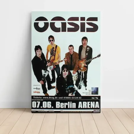 Oasis – Berlin Arena 2000 Fine Art Concert Poster