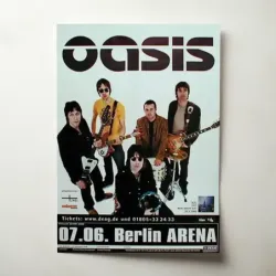 Oasis – Berlin Arena 2000 Fine Art Concert Poster