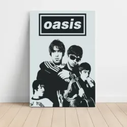 Oasis – Black And White Band Portrait Fine Art Music Poster
