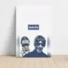 Oasis – Blue Logo Portrait Fine Art Music Poster