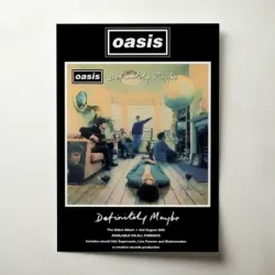 Oasis – Definitely Maybe (Design 1) Fine Art Music Poster