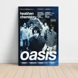 Oasis – Heathen Chemistry (Design 1) Fine Art Music Poster