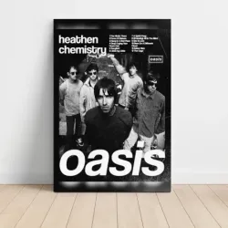 Oasis – Heathen Chemistry (Design 2) Fine Art Music Poster