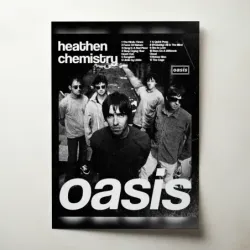 Oasis – Heathen Chemistry (Design 2) Fine Art Music Poster