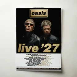 Oasis – Live '27 Tour Fine Art Concert Poster