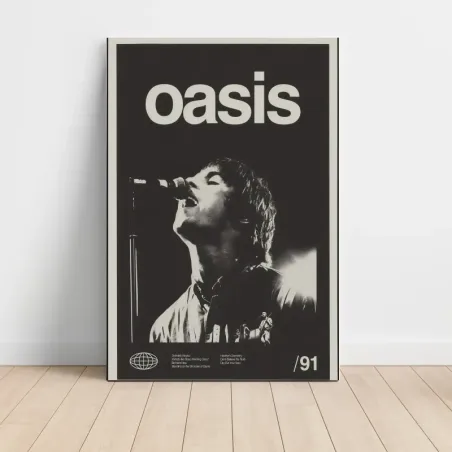 Oasis – Live 91 Fine Art Music Poster