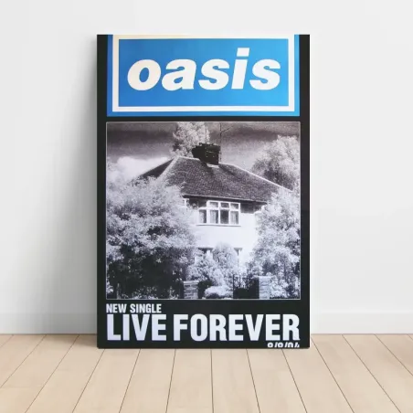 Oasis – Live Forever (Single) (Design 1) Fine Art Music Poster