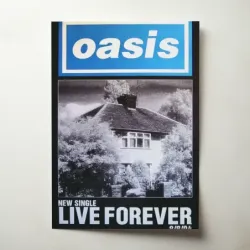 Oasis – Live Forever (Single) (Design 1) Fine Art Music Poster