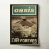 Oasis – Live Forever (Single) (Design 2) Fine Art Music Poster
