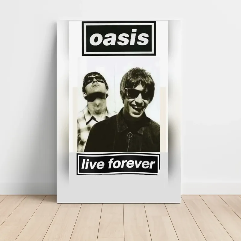Oasis – Live Forever (Single) (Design 3) Fine Art Music Poster
