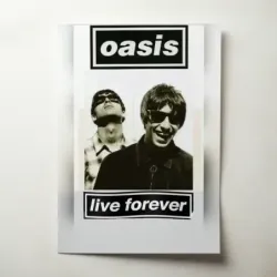 Oasis – Live Forever (Single) (Design 3) Fine Art Music Poster