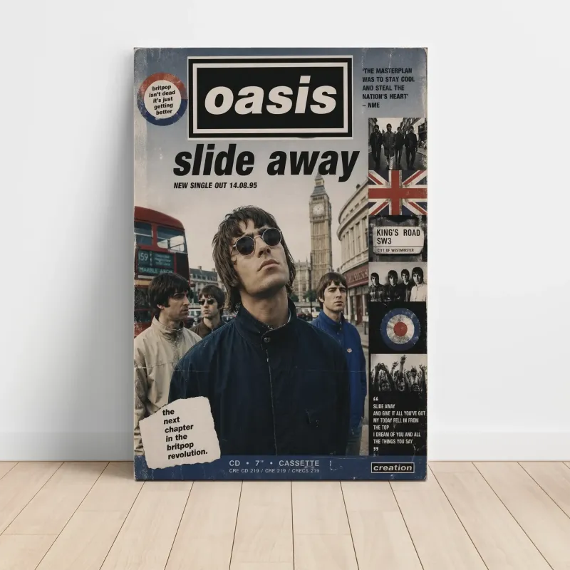 Oasis – Slide Away Fine Art Music Poster