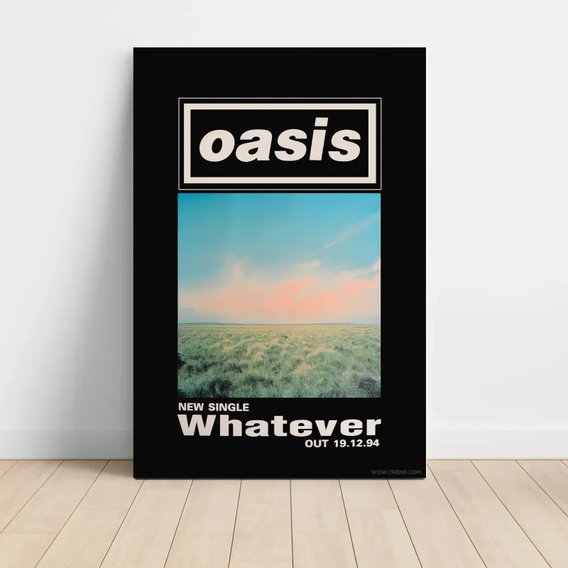 Oasis – Whatever (Single) (Design 2) Fine Art Music Poster