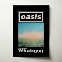 Oasis – Whatever (Single) (Design 2) Fine Art Music Poster