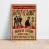 Oasis v Blur – Battle Of The Bands Wembley 1997 Fine Art Concert Poster