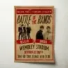 Oasis v Blur – Battle Of The Bands Wembley 1997 Fine Art Concert Poster