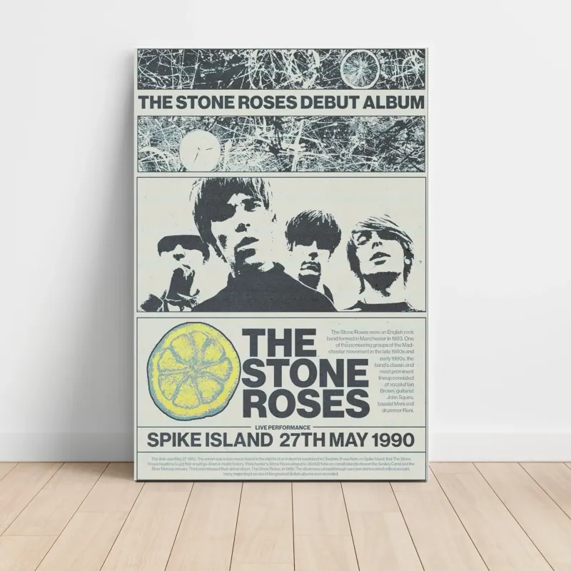 The Stone Roses – Spike Island 1990 Fine Art Concert Poster