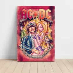 AC/DC – Angus Young Devil Art Fine Art Music Poster