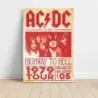 AC/DC – Highway To Hell Tour 1979 Oakland Fine Art Concert Poster