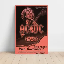 AC/DC – The Razors Edge Civic Arena Fine Art Concert Poster