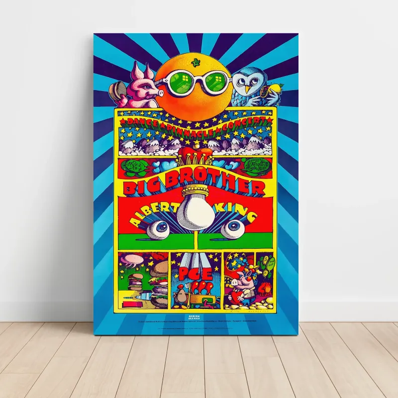 Big Brother and Albert King – Pinnacle Dance Concert Fine Art Concert Poster