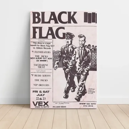 Black Flag – Vex Fine Art Concert Poster