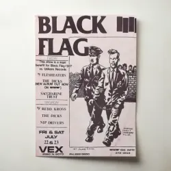 Black Flag – Vex Fine Art Concert Poster
