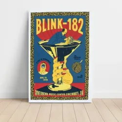 Blink-182 – Riverbend Music Center Cincinnati 2016 Fine Art Concert Poster